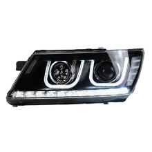 Dodge Journey 2009-2016 LED Headlights with DRL, Turn Signal, and Angel Eye Projector Lens