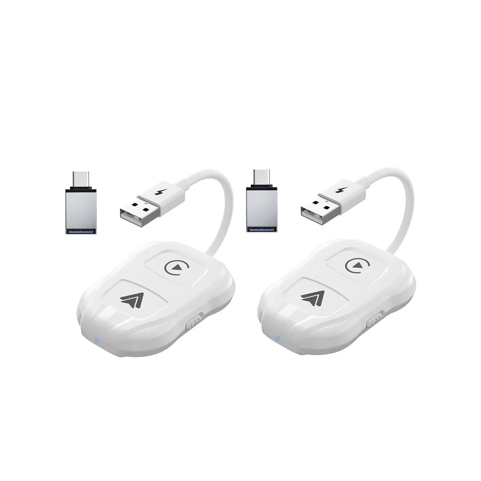 Dual Wireless Carplay & Android Auto Dongle - Seamless Connectivity For Apple & Android Devices 313106721718