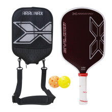 USAPA Approved Raw Red Aramid Fiber Pickleball Paddle with Spin-Textured Surface & Foam Edge