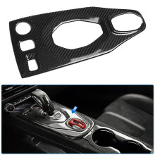 Lotus Emira Coupe Convertible GT4 V6 Real Carbon Fiber Interior Accessories Kit - Gear Shift Cover Frame & Water Cup Holder