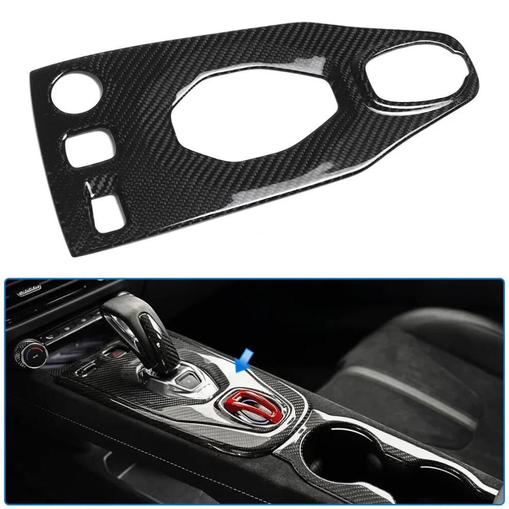 Lotus Emira Coupe Convertible Gt4 V6 Real Carbon Fiber Interior Accessories Kit - Gear Shift Cover Frame & Water Cup Holder 744110941012