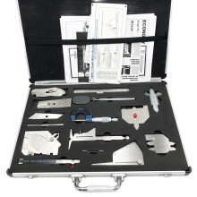 Comprehensive 13-Piece Stainless Steel Welding Gauge & Inspection Kit with Soldering Ruler