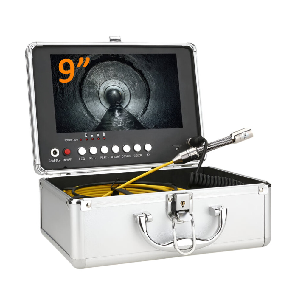 Mountainone 17Mm Sewer Camera With Dvr & 16Gb Tf Card - Industrial Endoscope For Pipe Inspection, Ip68 Rated, 9 Ahd 720P Monitor 313096413457