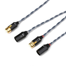 ddHiFi BC30XLR Balanced XLR 3-Pin Shielding Signal Cable - Female to Male, Available in 75cm and 145cm Lengths