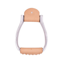 Premium Non-Slip Stainless Steel & Aluminum Equestrian Stirrup Pedals - 1 Pair
