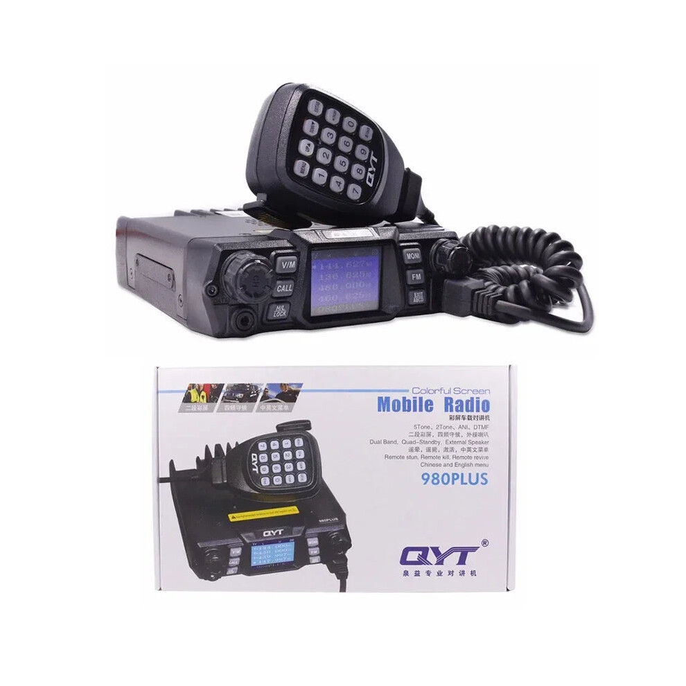 Qyt Kt-980Plus 75W Dual Band Uhf/Vhf Mobile Ham Radio Transceiver - 50Km Range, Car Radio Station Upgrade 7445044872856
