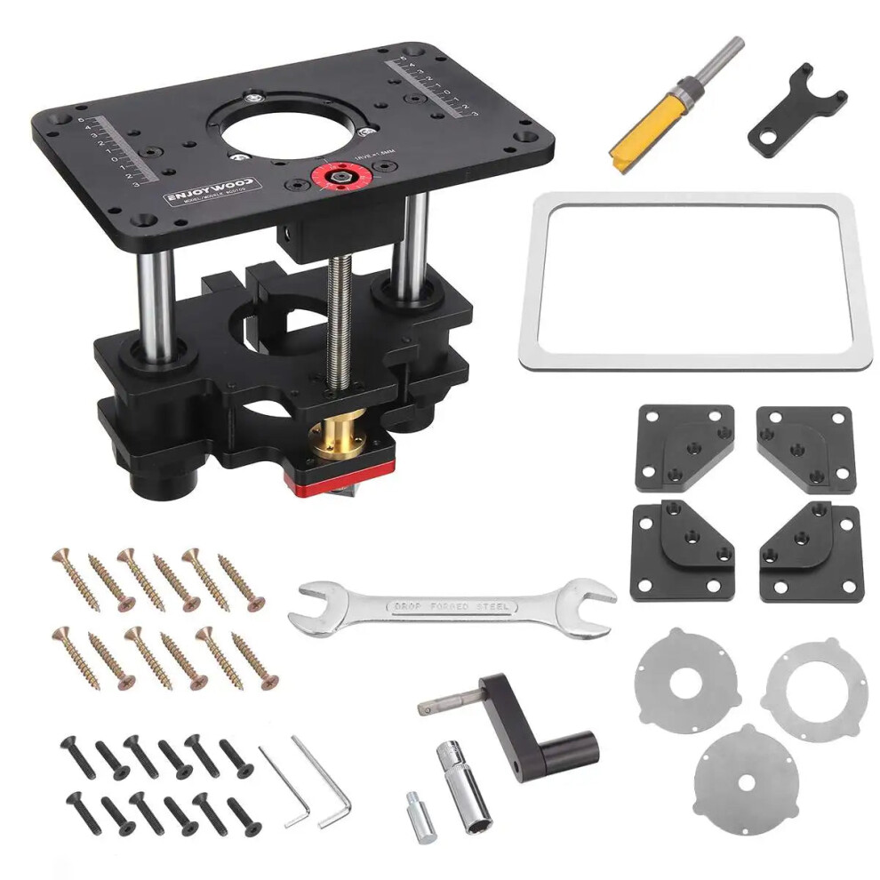 Enjoywood Gd7 Pro Router Lift With 65Mm & 69Mm Fence Combination - Precision Woodworking Tool For Enhanced Table Stability 313047244260