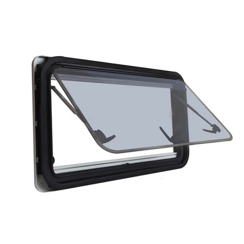 UV-Protected Double Layer Sliding Window with Rounded Corners for RVs, Caravans, and Campers
