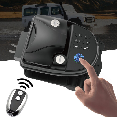 Advanced RV Keyless Entry Door Lock with Fingerprint Handle & Waterproof Deadbolt - Remote Controlled Security Solution