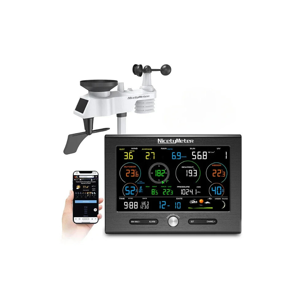 Lora Smart Wifi Weather Station With 1500M Transmission Range 7445026370394