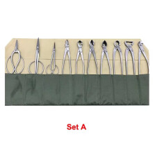 Bonsai Tool Set: Stainless Steel Multifunctional Scissors Kit with Roller Storage for Garden Pruning & Styling