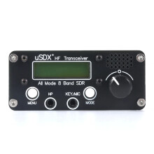 Compact 8-Band HF QRP SDR Transceiver with Microphone and BNC Antenna Connector - Covers 80m to 10m Bands