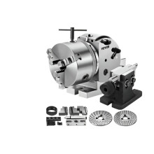 Precision 5-Inch Dividing Head with 3-Jaw Chuck Set for Milling Machines & Rotary Tables