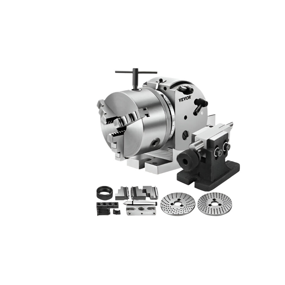 Precision 5-Inch Dividing Head With 3-Jaw Chuck Set For Milling Machines & Rotary Tables 7445017933997