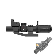 VictOptics S6 1-6x24 SFP Riflescope - Red/Green Illumination, Turret Lock System, Wide Field of View, Designed for AR-15 .223/5.56