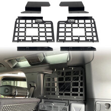 Land Rover Defender L663 (2020-2023) Aluminum Black Rear Window Molle Panel Storage Organizer