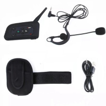 V4C Bluetooth Referee Intercom Headset - 1200m Full Duplex Conference System for 3 Coaches