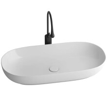 Spacious Ceramic Washbasin for Craft Tables - Extended Countertop Design
