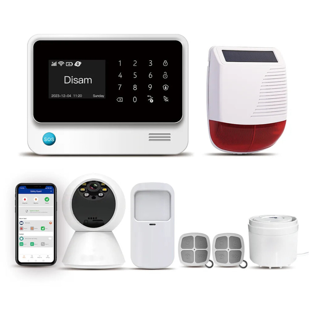 Advanced 2023 Wireless 4G Touch Gsm/Gprs Wifi Smart Home Security Alarm Kit With Cms Monitoring Golden 744110538007