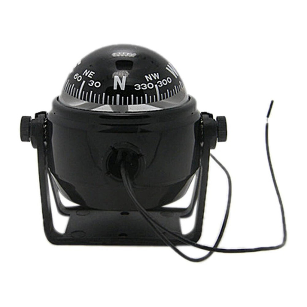 Led Compass For Car, Marine, And Boat Navigation - Electronic Vehicle Guidance System Black 313115424440