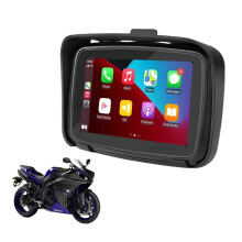 5-Inch Waterproof Motorcycle GPS Display with Wireless CarPlay & Android Auto - IPX7 Rated