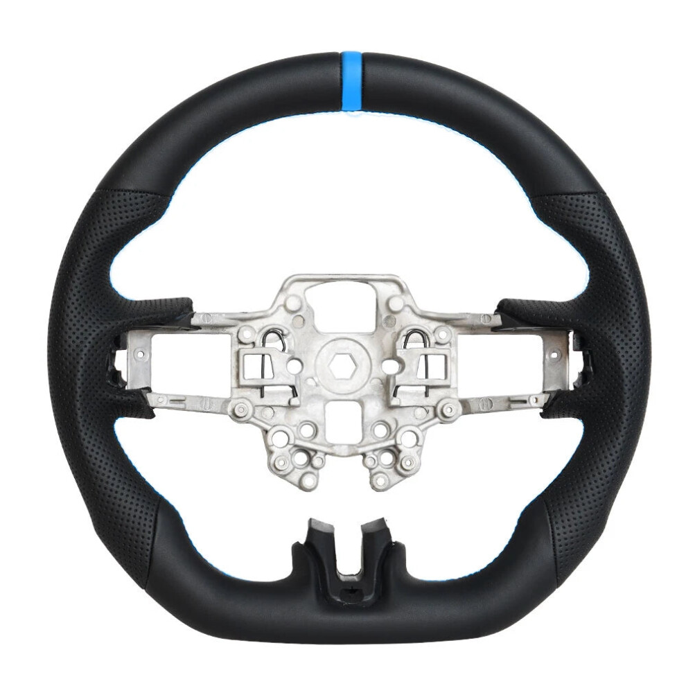 Ford Mustang Gt 2015-2023 Esportivo Carbon Fiber Racing Steering Wheel With Hydro Print Finish & Flat Bottom Design 313016767738