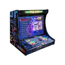 22-Inch Dual Console Wooden Arcade Game System for Family Fun