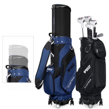 PGM Deluxe Wheeled Golf Bag - Unisex Telescopic Nylon Waterproof Aviation Bag QB154