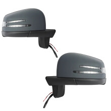 Mercedes-Benz G-Class W463 Left Side Rear View Door Mirror Primer (1992-2017) - Compatible with G500, G550, G55, G63, G65 Accessories
