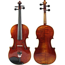 Handmade 4/4 Stradivarius 1715 Violin Replica with Carbon Fiber Bow & Foam Case -