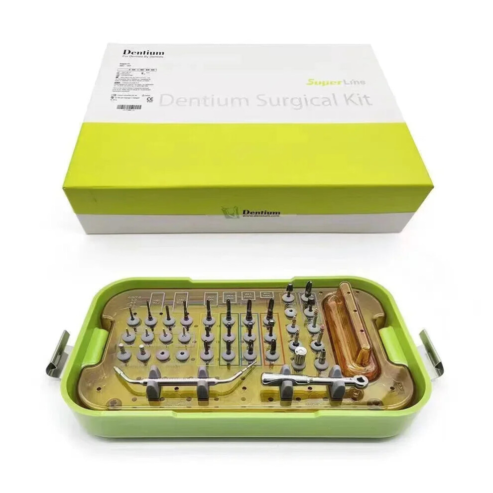 Dentium Superline Implantium Surgical Kit: Comprehensive Dental Implant Restoration Tool 711181058970