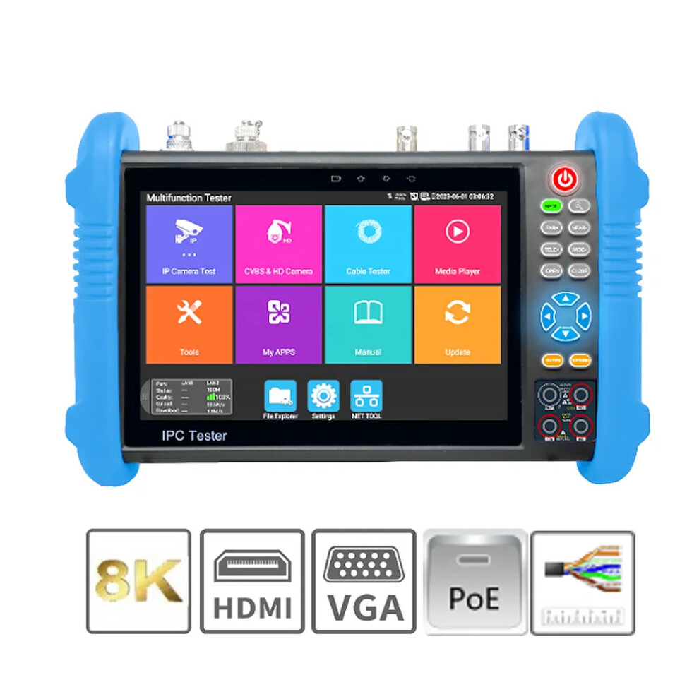 7-Inch Noyafa Cctv Tester With 8Mp Tvi/Ahd/Cvi Support, Hdmi Output, And Poe Functionality 7445008318352