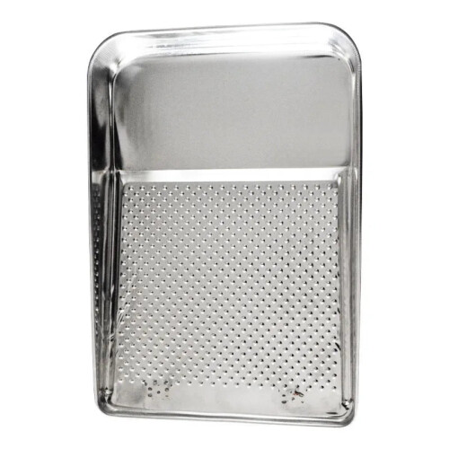 Durable Tinplate Metal Paint Tray for Rollers - I for Latex Paint Projects