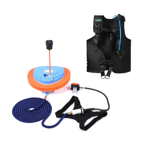 Advanced Underwater Snorkel Kit with Mobile Ventilator Support - Dive Up to 10m for 3.5 Hours