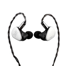 Kiwi Ears Quintet In-Ear Monitors: 1DD, 2BA, 1 Planar, 1 PZT with Detachable Silver-Plated Copper Cable for Musicians & Audiophiles