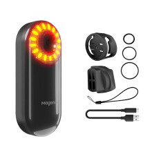 Magene Smart Bike Radar Tail Light & Headlight Combo - LED Rear Lighting for Saddle & Seatpost, Perfect for E-Bikes & Cycling Safety
