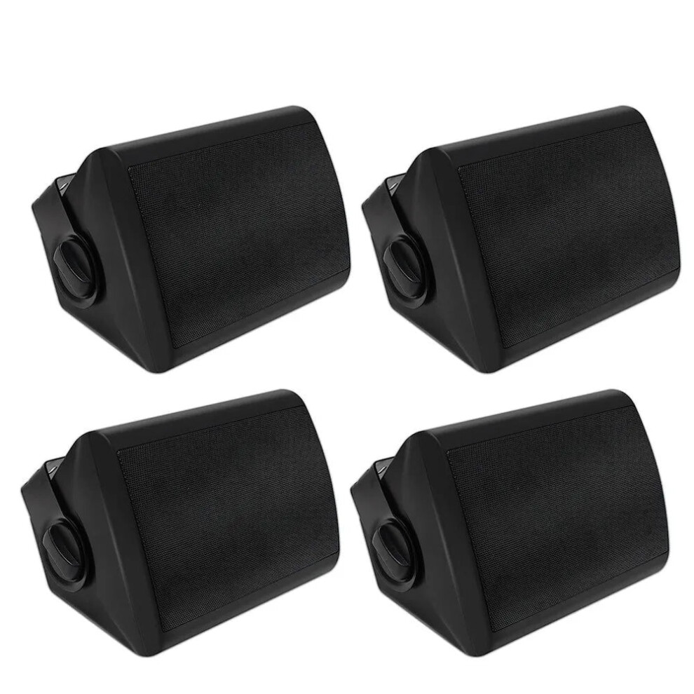 Herdio 4-Piece 5.25 600W Outdoor Bluetooth Speakers With Multifunctional Amplifier - Weatherproof Loudspeaker System For Decks 7445025135161