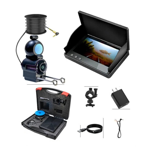 2024 HD Underwater Fish Finder & Visual Probe with Anchor Display