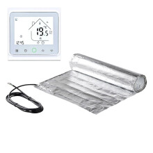 Smart Underfloor Electric Heating Kit with WiFi Thermostat for Wood & Bamboo Floors