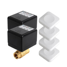 Smart Underground Water Leak Detector with Motorized Ball Faucet - Wireless Mini Sensors for DN15, DN20, DN25 Pipes