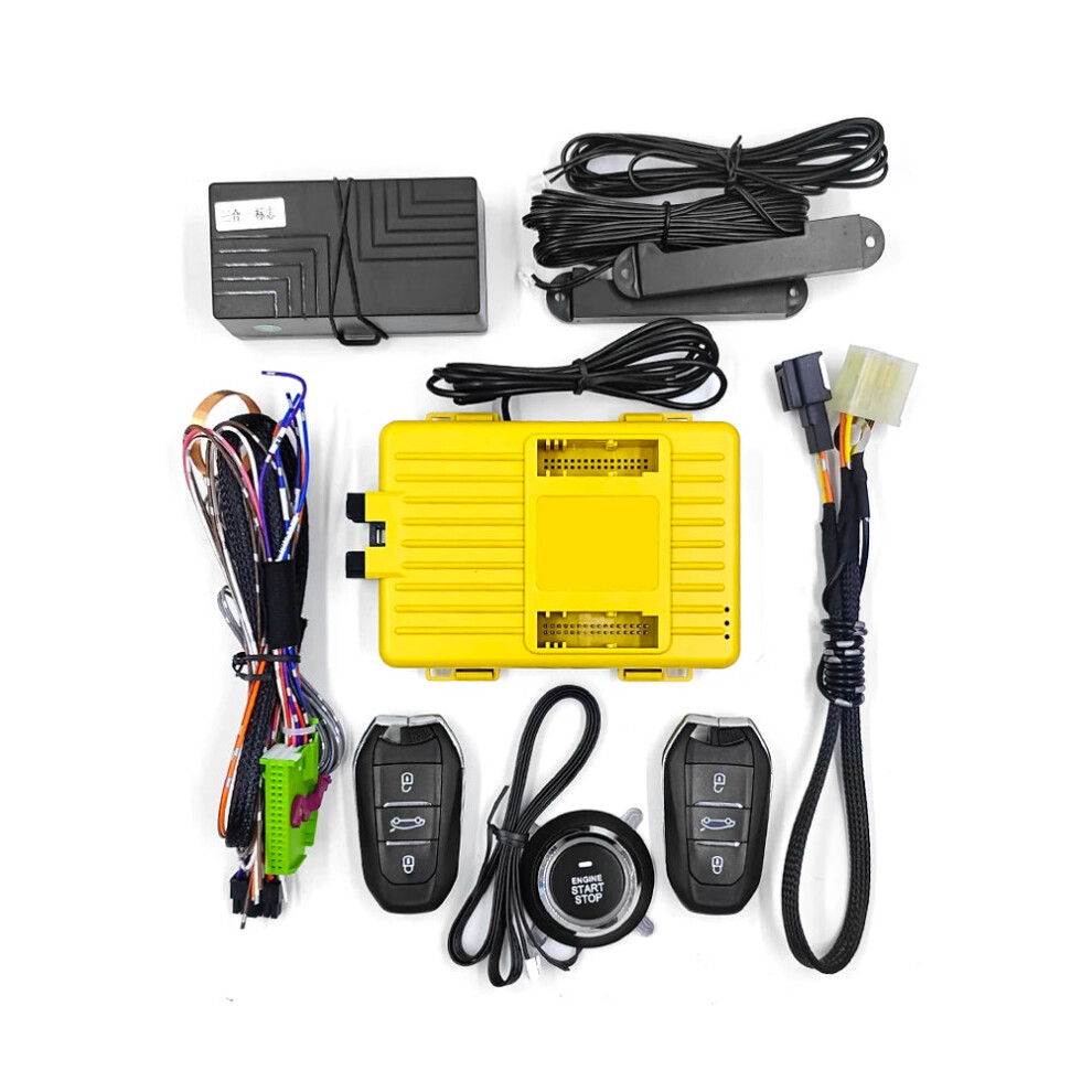 Peugeot Citroen 508/408/308 Engine Push Start Stop System With Remote Starter & Pke Keyless Entry Car Accessories 744759436351