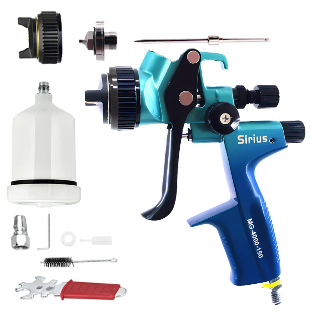 Sirius 4000B Hvlp Professional Spray Gun - High-Quality Car Paint Airbrush With 1.3Mm Stainless Steel Nozzle 726084449534