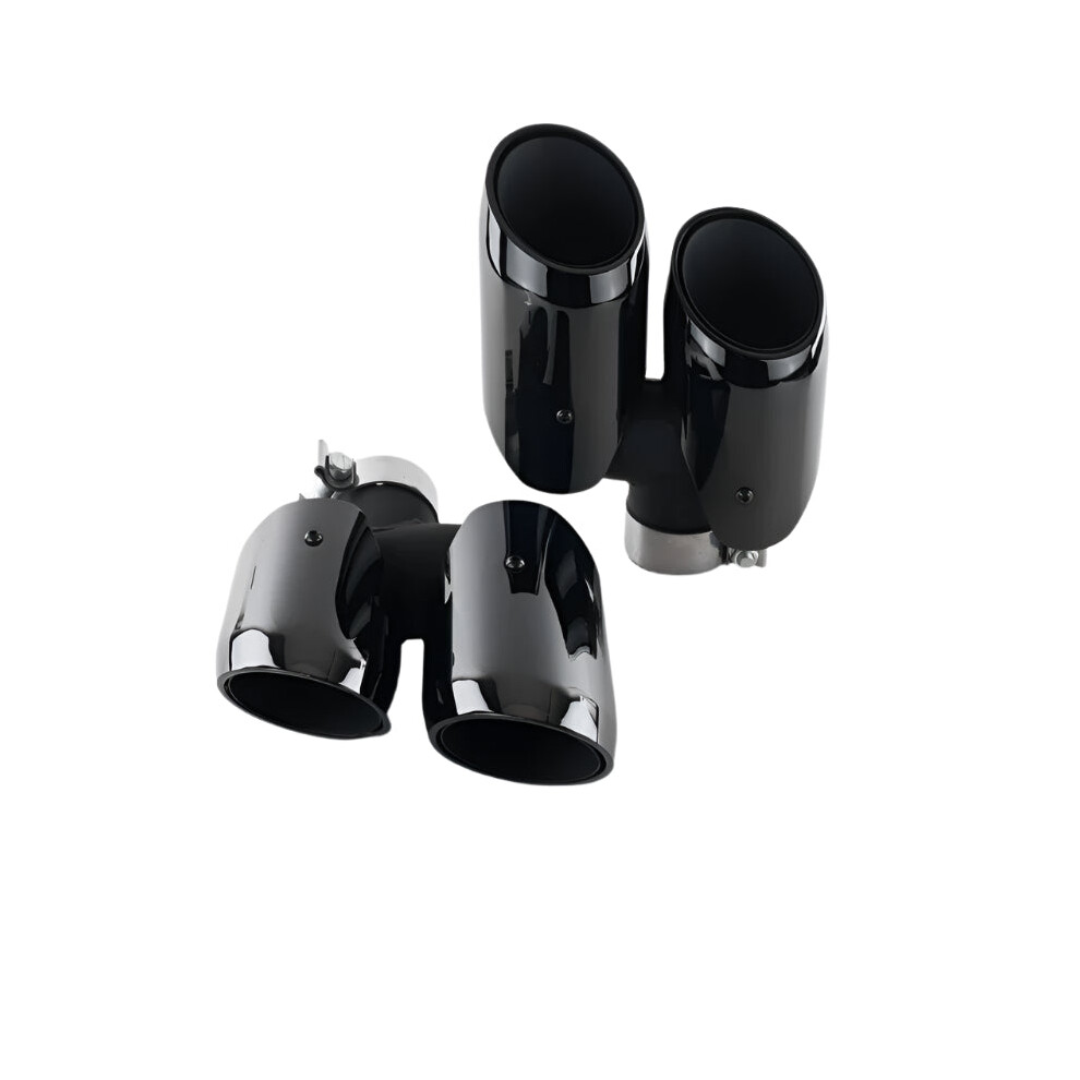 Stainless Steel Exhaust Tip Upgrades For Porsche Macan 2014-2024: Gts Tailpipe Nozzles & Muffler Enhancements 744110110753