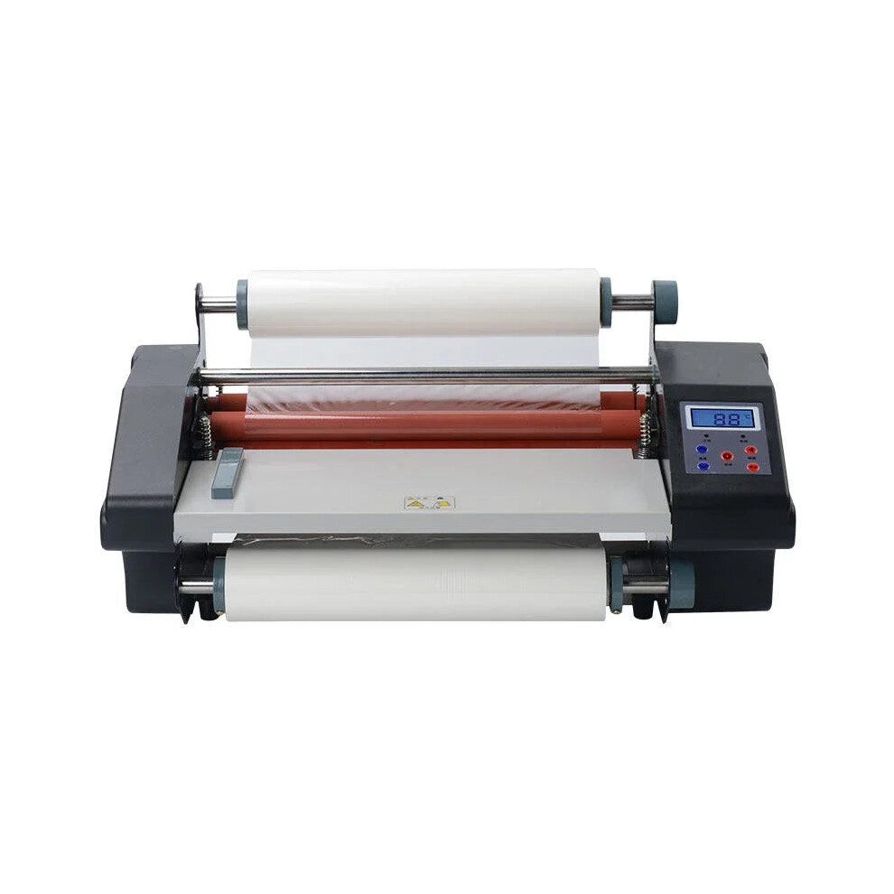 A3 093H Four Roller Laminating Machine - A4 Hot & Cold Rolling Mill with Dual Gloss Film Capability