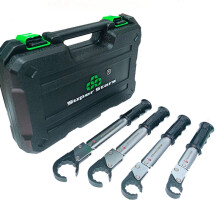 DSZH ST-02L Ratchet Torque Wrench Set for Refrigeration & Air Conditioning Repair with Open End Wrench & Copper Cap Bell Mouth