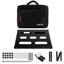 Ghost Fire Ultra-Thin Aluminum Guitar Pedal Board 16.9x12 with Carry Bag - U Series UP-03 Deluxe Set