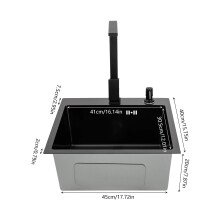 Premium 304 Stainless Steel Kitchen Sink with Multifunction Waterfall Faucet - Under-Mount Design