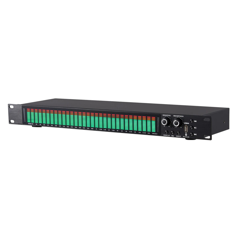 31-Segment Led Music Spectrum Analyzer With Bluetooth, Usb Player, And Xlr/Rca Inputs 7445029343326