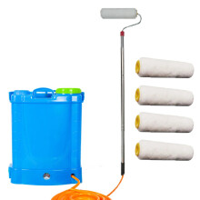 Electric Roller Brush Backpack for Effortless Wall Painting - Includes 10m Material Tube for Latex Paint & Coating