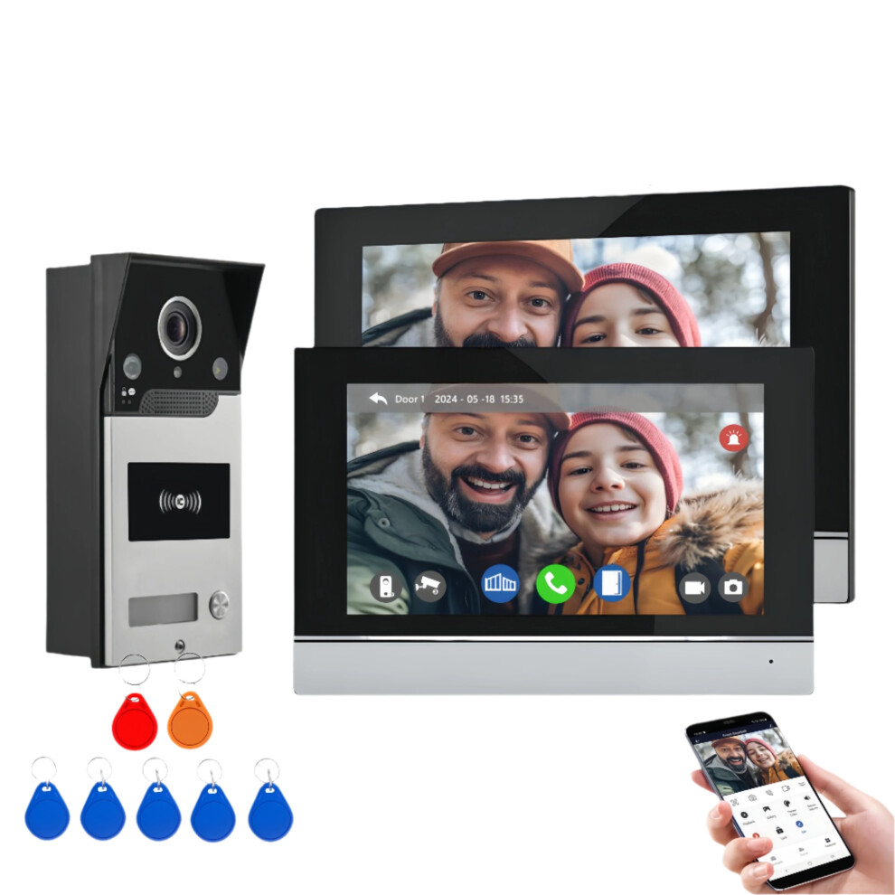 Tuya Smart 10-Inch Wireless Video Doorbell With Rfid & 1080P Camera - Home Intercom System 7445029849859